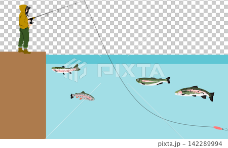 釣りのイラスト 釣りのイラスト 142289994