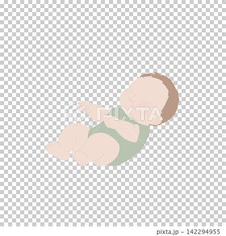 An illustration of a baby trying to get up. An illustration of a baby trying to get up. 142294955