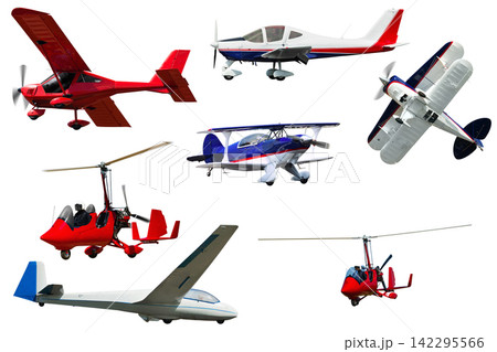 Variety of light planes Variety of light planes 142295566