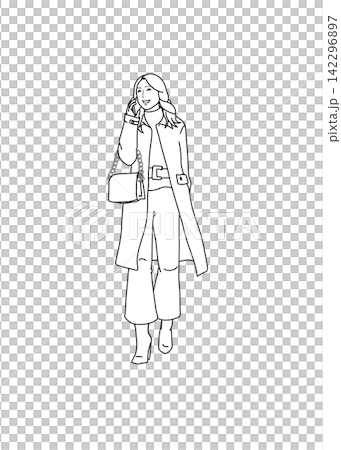 見面在城市的年輕女子 見面在城市的年輕女子 142296897