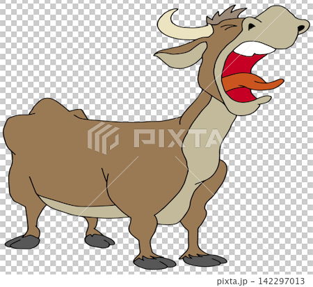 Hand-drawn animal illustration ☆ Fierce bull Hand-drawn animal illustration ☆ Fierce bull 142297013
