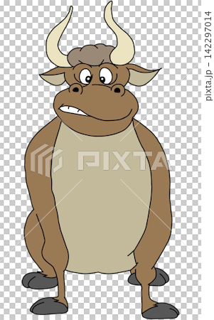 Hand-drawn animal illustration ☆ Fierce bull Hand-drawn animal illustration ☆ Fierce bull 142297014