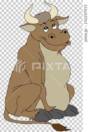 Hand-drawn animal illustration ☆ Fierce bull Hand-drawn animal illustration ☆ Fierce bull 142297015