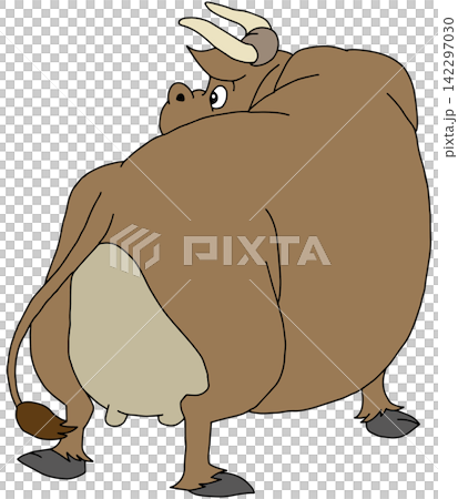 Hand-drawn animal illustration ☆ Fierce bull Hand-drawn animal illustration ☆ Fierce bull 142297030