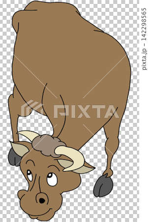 Hand-drawn animal illustration ☆ Fierce bull Hand-drawn animal illustration ☆ Fierce bull 142298565
