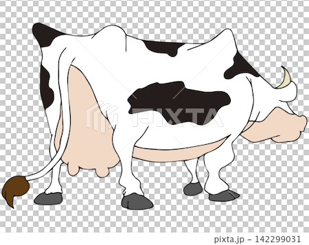 手書き動物イラスト☆乳牛 手書き動物イラスト☆乳牛 142299031