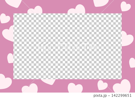 Pink rectangle frame with heart pattern for Valentine card, polaroid photo, ad template, poster, book cover, notepad, sticky note, memo, banner, love border, postcard, wedding card, label, name tag Pink rectangle frame with heart pattern for Valentine card, polaroid photo, ad template, poster, book cover, notepad, sticky note, memo, banner, love border, postcard, wedding card, label, name tag 142299651