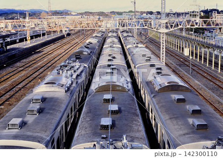 2008年　疎開留置中の415系電車群 142300110