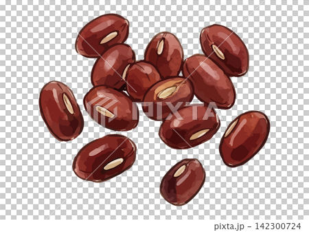 シズル感のある小豆のイラスト シズル感のある小豆のイラスト 142300724