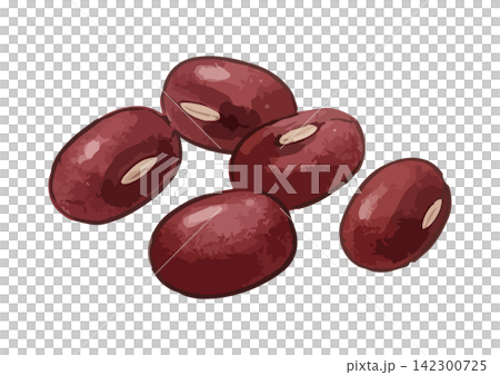 シズル感のある小豆のイラスト シズル感のある小豆のイラスト 142300725