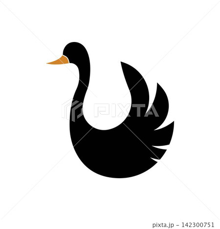 Swan logo Template vector illustration Swan logo Template vector illustration 142300751