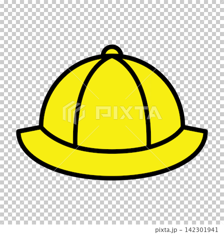 Yellow hat illustration Yellow hat illustration 142301941