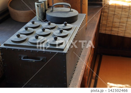 酒蔵に残る昔ながらの酒燗器 日本酒を燗する道具 酒蔵に残る昔ながらの酒燗器 日本酒を燗する道具 142302466
