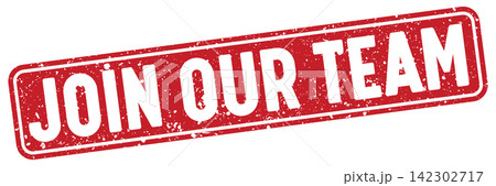 join our team stamp. join our team red rectangular grunge stamp on transparent background 142302717
