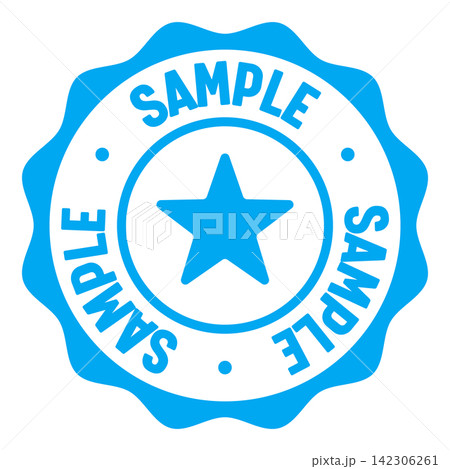 sample seal badge. sample label sticker. Vector sign sample seal badge. sample label sticker. Vector sign 142306261