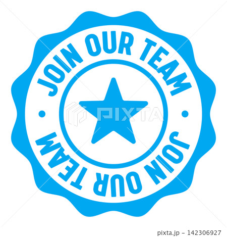 join our team seal badge. join our team label sticker. Vector sign 142306927