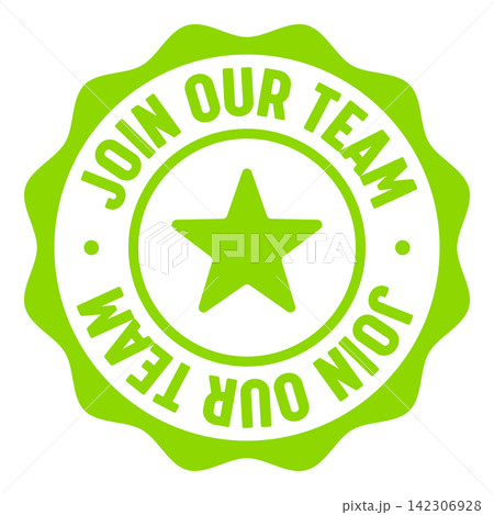 join our team seal badge. join our team label sticker. Vector sign 142306928