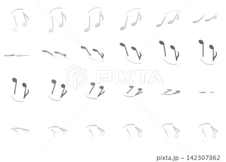 動画編集に最適な音符のアニメーションシーケンス(24コマ)PNG。フリー回転。詳しくはコメントを。 動画編集に最適な音符のアニメーションシーケンス(24コマ)PNG。フリー回転。詳しくはコメントを。 142307862