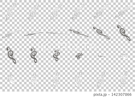 動画編集に最適な音符のアニメーションシーケンス(24コマ)PNG。フリー回転。詳しくはコメントを。 動画編集に最適な音符のアニメーションシーケンス(24コマ)PNG。フリー回転。詳しくはコメントを。 142307866