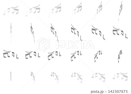 動画編集に最適な音符のアニメーションシーケンス(24コマ)PNG。俯瞰回転。詳しくはコメントを。 動画編集に最適な音符のアニメーションシーケンス(24コマ)PNG。俯瞰回転。詳しくはコメントを。 142307873