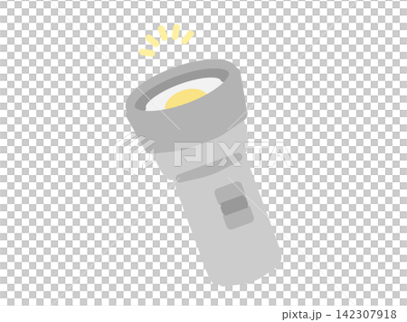 懐中電灯　防災グッズ　イラスト 142307918