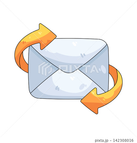 Illustration of email refresh Illustration of email refresh 142308016