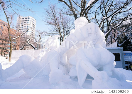 さっぽろ雪まつり大通会場の風景 142309269