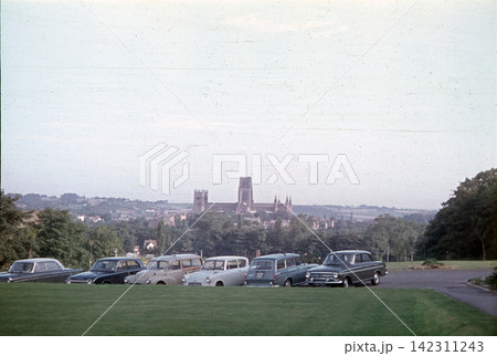 view of Durham Cathedral and car parking lot view of Durham Cathedral and car parking lot 142311243