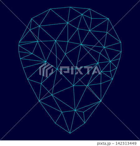 Mediator for guitar low poly triangulation triangulated polygonal electric cyan blue vibrant aqua neon color vector illustration image outline contour line Mediator for guitar low poly triangulation triangulated polygonal electric cyan blue vibrant aqua neon color vector illustration image outline contour line 142313449