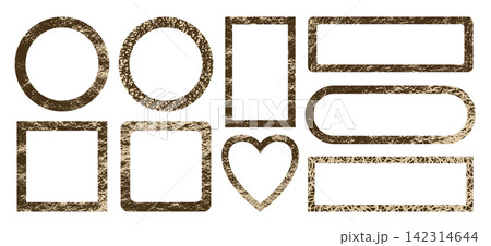 Grunge crayon circle circle square frame background set rough sketch texture grainy noise pattern Grunge crayon circle circle square frame background set rough sketch texture grainy noise pattern 142314644