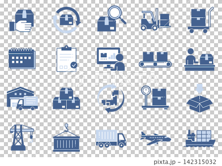 宅配・物流アイコン10 Delivery and logistics icons 宅配・物流アイコン10 Delivery and logistics icons 142315032
