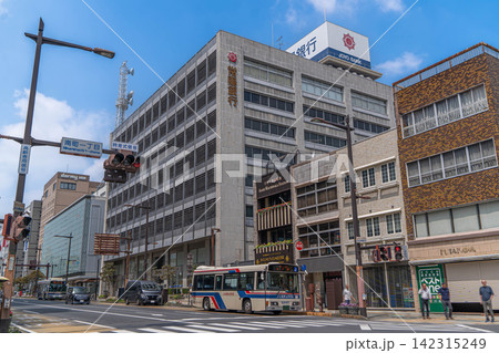 常陽銀行本店と南町一丁目交差点周辺の街並み【茨城県水戸市南町】 常陽銀行本店と南町一丁目交差点周辺の街並み【茨城県水戸市南町】 142315249