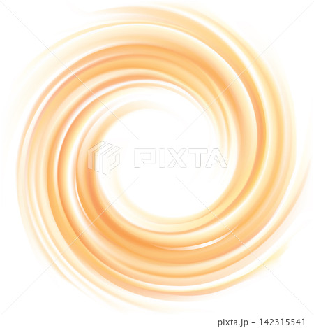 Vector light orange background of swirling texture 142315541