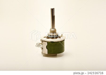 Powerful variable resistors. Potentiometers for instruments. Electronic device. Powerful variable resistors. Potentiometers for instruments. Electronic device. 142316716