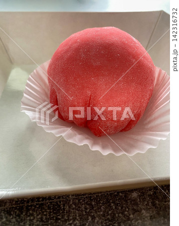 Pink Japanese Mochi Dessert Pink Japanese Mochi Dessert 142316732