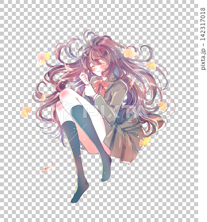 A female student lying down, smiling, ginkgo tree. A female student lying down, smiling, ginkgo tree. 142317018