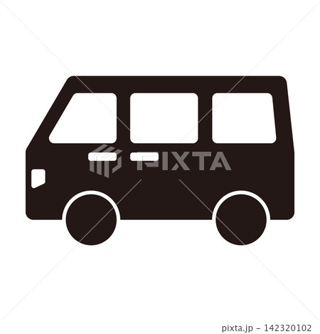 送迎車のピクトグラム アイコンベクター素材 送迎車のピクトグラム アイコンベクター素材 142320102