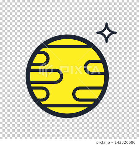 Venus icon (minimalist vector illustration of space) Venus icon (minimalist vector illustration of space) 142320680