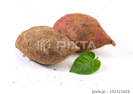 fresh Purple Sweet Potato Root Vegetable with Natural Skin 142321828