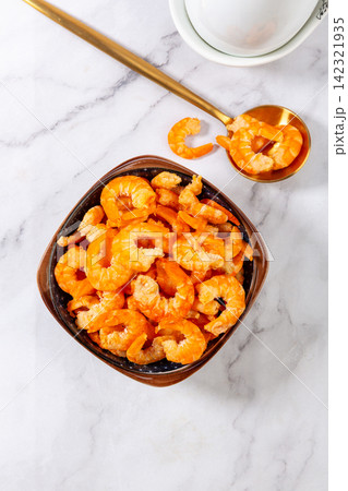 dried Shrimp Seafood Ingredient Traditional Food Material 142321935