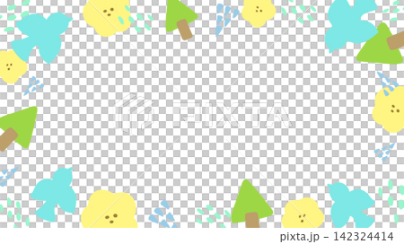 A refreshing Scandinavian-style frame featuring birds, flowers, and trees. A refreshing Scandinavian-style frame featuring birds, flowers, and trees. 142324414