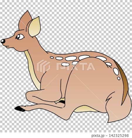 手書き動物イラスト☆牝鹿 手書き動物イラスト☆牝鹿 142325298