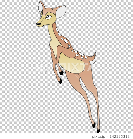 手繪動物插畫☆母鹿 手繪動物插畫☆母鹿 142325312