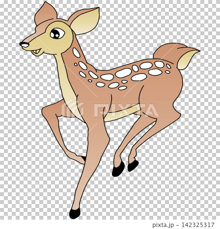 手繪動物插畫☆母鹿 手繪動物插畫☆母鹿 142325317