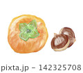 柿と栗 142325708
