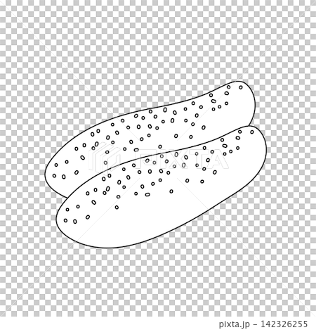 Line drawing of mentaiko fish roe and local specialty food products Line drawing of mentaiko fish roe and local specialty food products 142326255