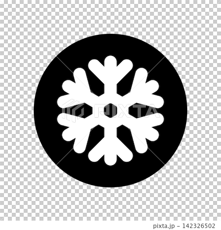 一個簡單的雪花圖標,代表冬季和寒冷天氣。 一個簡單的雪花圖標,代表冬季和寒冷天氣。 142326502