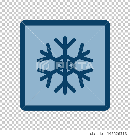 一個簡單的雪花圖標,代表冬季和寒冷天氣。 一個簡單的雪花圖標,代表冬季和寒冷天氣。 142326518