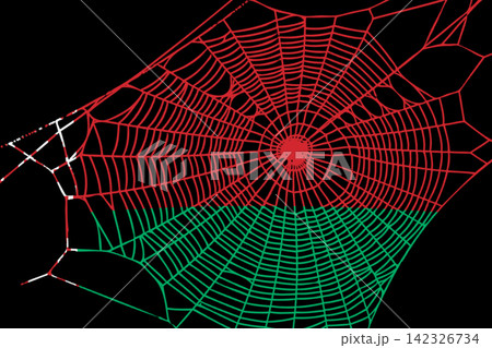 3D Flag on spider web 3D Flag on spider web 142326734