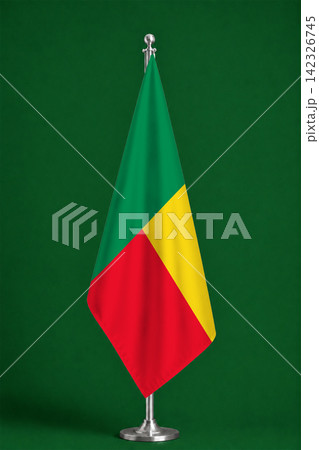 3D Flag on ceremonial flag 3D Flag on ceremonial flag 142326745
